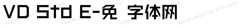 VD Std E字体转换